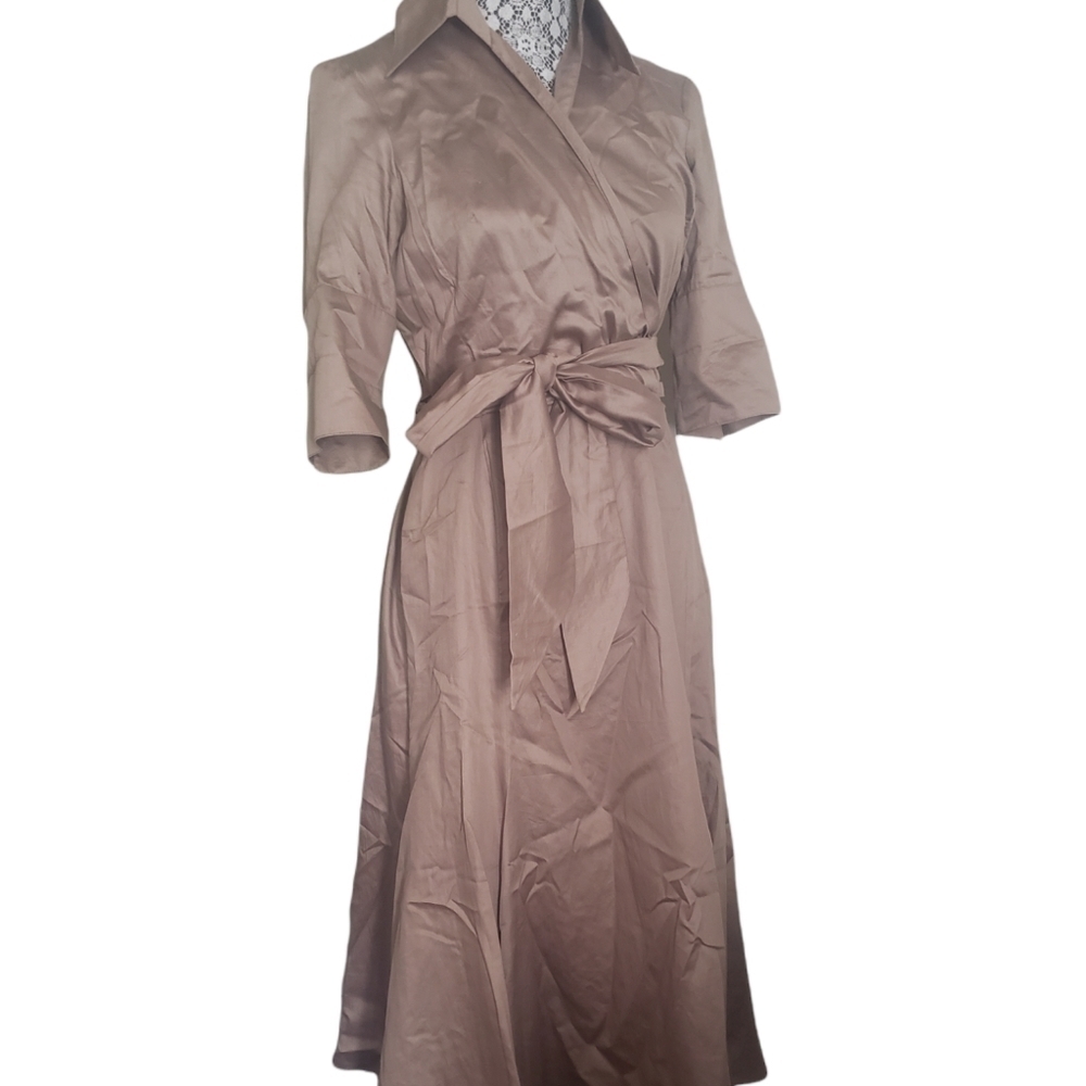 CAROLL Belted Midi Dress